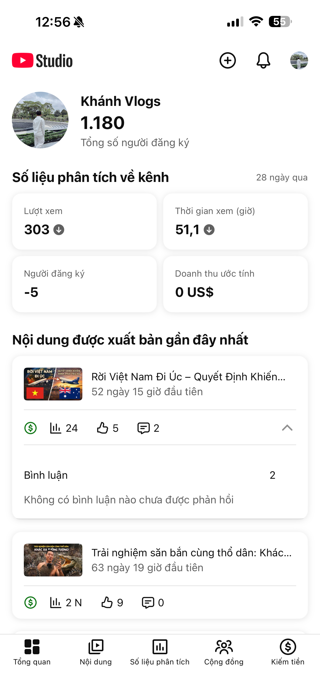 Khánh Vlog - mua acc TikTok YouTube giá rẻ